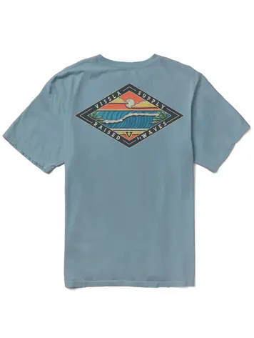 Vissla MEN'S WAVE CHASERS PREMIUM ORGANIC POCKET TEE CHAMBRAY