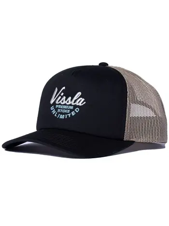 Vissla MEN'S GARAGE FOAM TRUCKER HAT BLACK