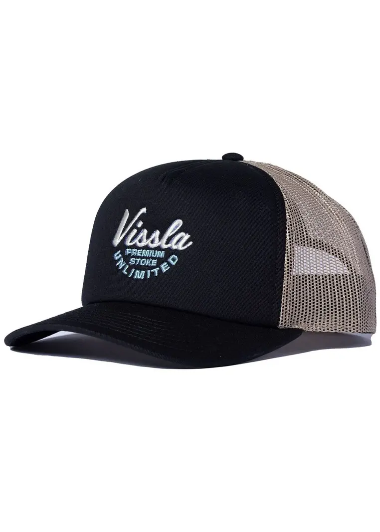 Vissla HOMMES GARAGE FOAM TRUCKER HAT BLACK