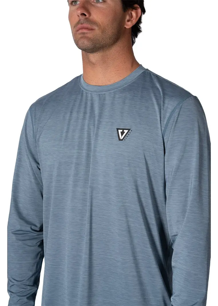 Vissla MEN'S TWISTED ECO LONG SLEEVE SUN SHIRT SLATE HEATHER