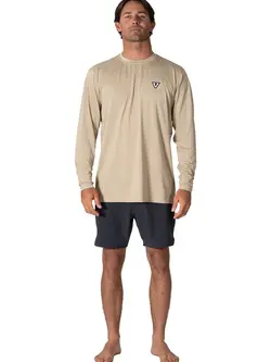 Vissla HOMMES TWISTED ECO LONG SLEEVE SUN SHIRT SAND