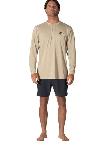 Vissla HOMMES TWISTED ECO LONG SLEEVE SUN SHIRT SAND