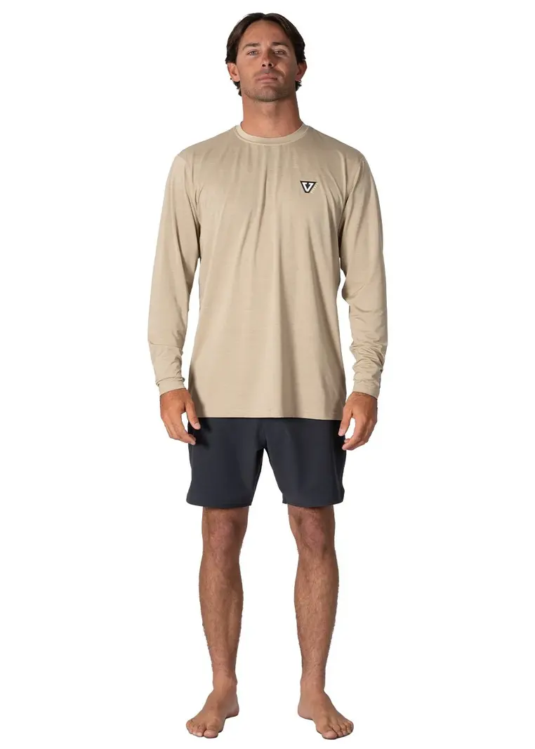 Vissla HOMMES TWISTED ECO LONG SLEEVE SUN SHIRT SAND