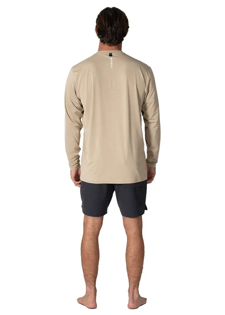 Vissla HOMMES TWISTED ECO LONG SLEEVE SUN SHIRT SAND