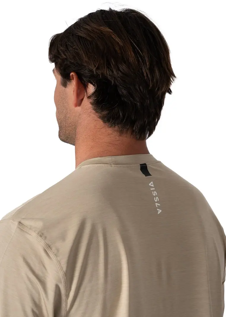 Vissla HOMMES TWISTED ECO LONG SLEEVE SUN SHIRT SAND