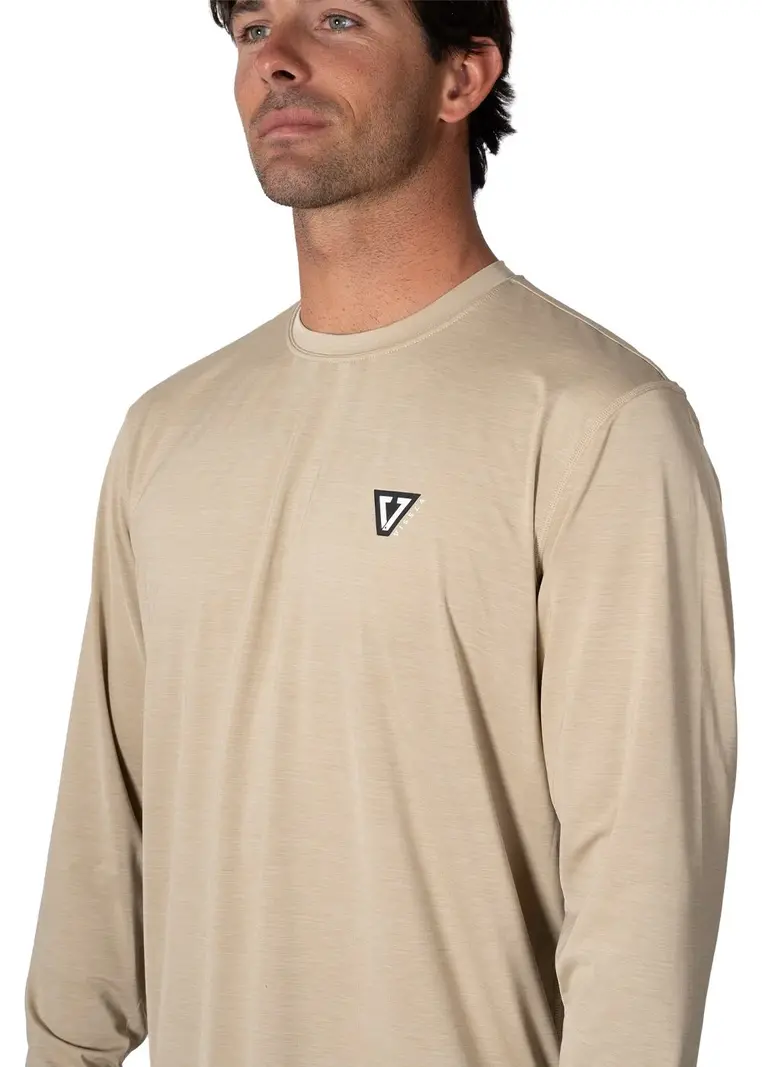 Vissla HOMMES TWISTED ECO LONG SLEEVE SUN SHIRT SAND