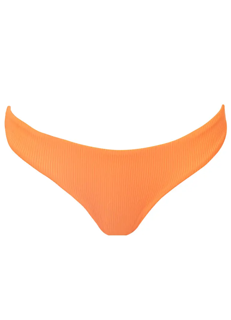 Maaji Swimwear NEON ORANGE FLIRT LOW RISE BAS DE BIKINI BRIGHT ORANGE