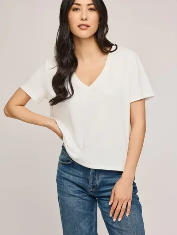 Gentle fawn LUCY COTTON T-SHIRT WHITE