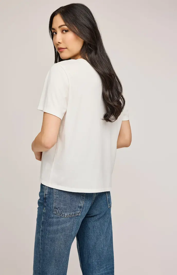 Gentle fawn LUCY COTTON T-SHIRT WHITE