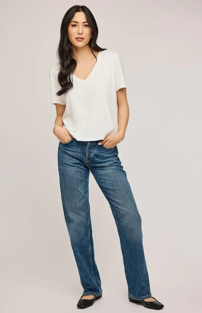 Gentle fawn LUCY COTTON T-SHIRT WHITE