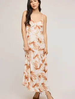 Gentle fawn CYNTHIA SATIN DRESS SIENNA PETAL