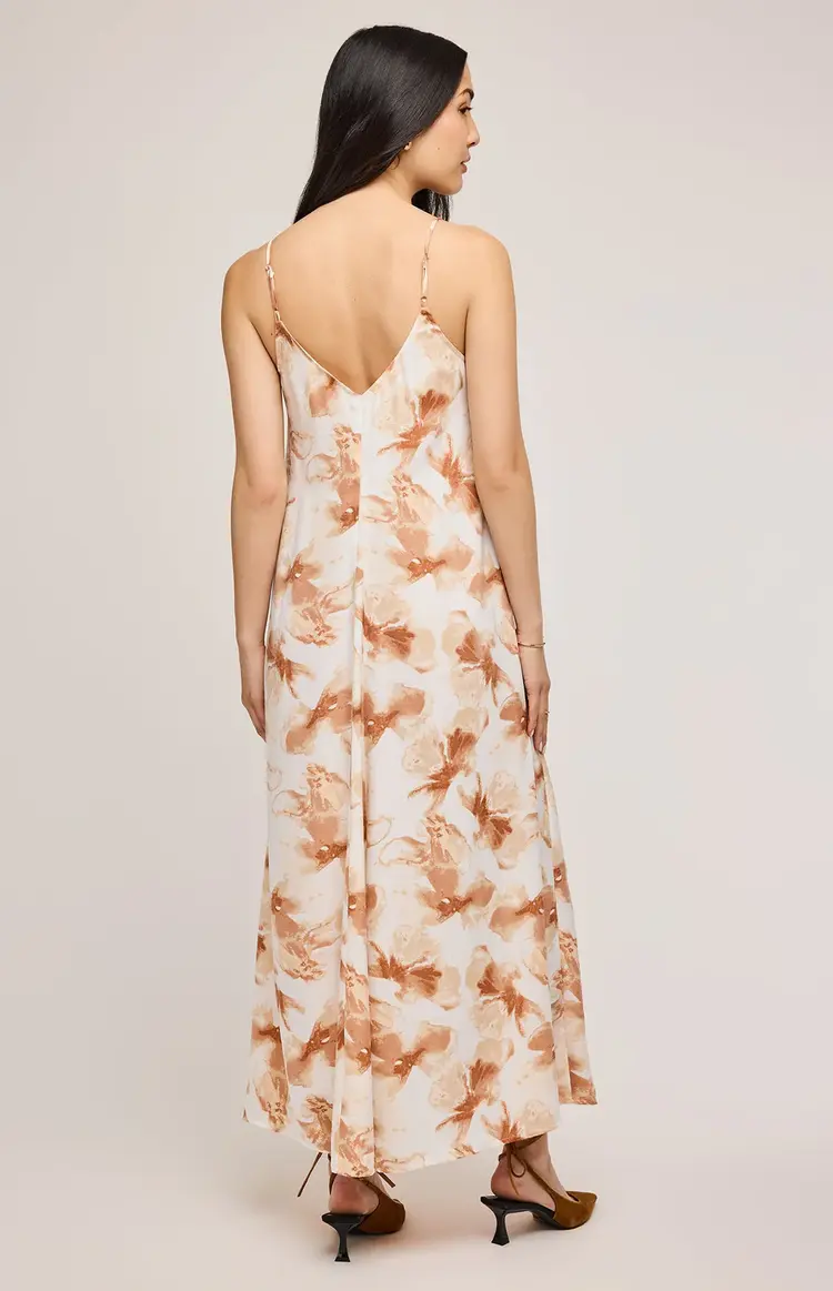 Gentle fawn CYNTHIA SATIN DRESS SIENNA PETAL