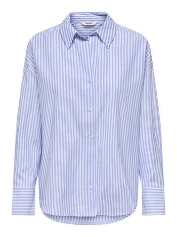 Only OREGON OXFORD LIFE LS SHIRT WOVEN BRIGHT WHITE STRIPES