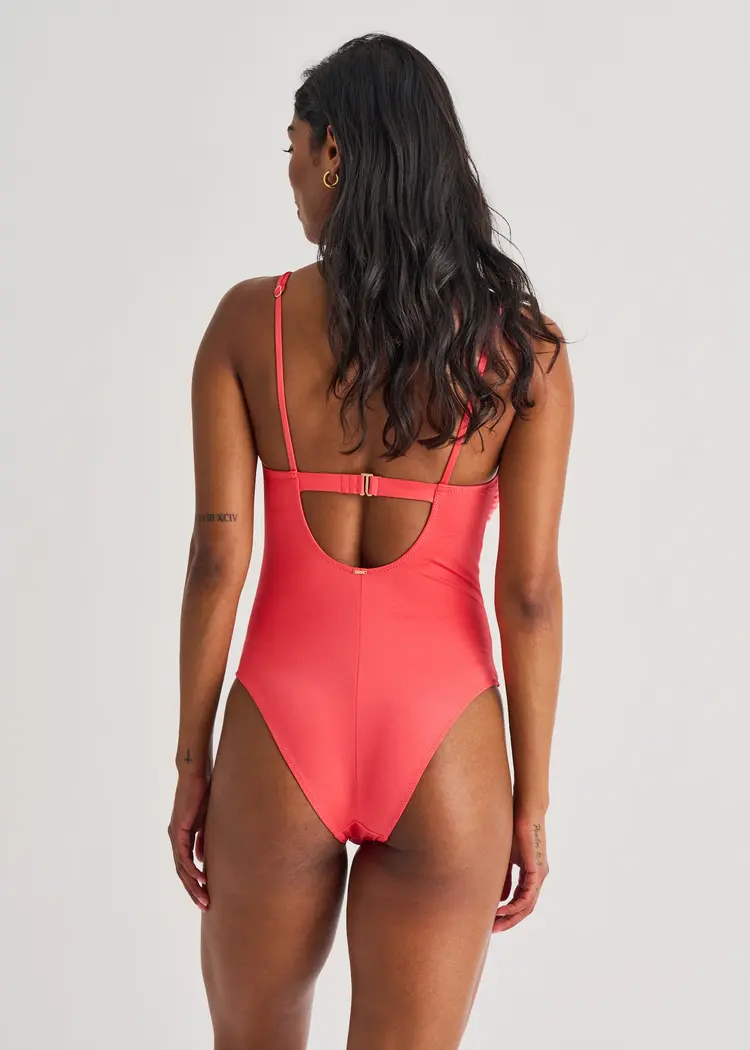 Everyday Sunday LACE-UP ONE-PIECE CONVERT STRAP HIGH REEF CORAL