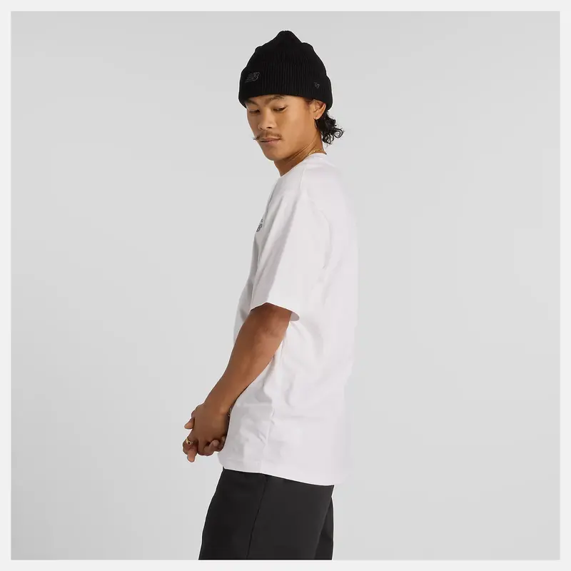 New Balance HOMMES NUMERIC SMALL LOGO JERSEY T-SHIRT WHITE