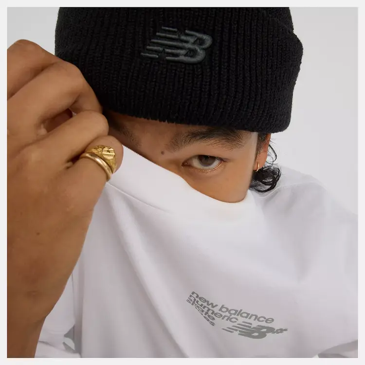 New Balance HOMMES NUMERIC SMALL LOGO JERSEY T-SHIRT WHITE