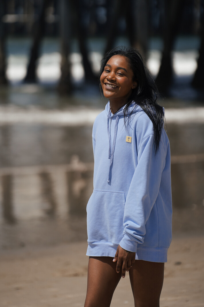 Notice the reckless WOMEN'S PARTY WAVE HOODIE PURPLE