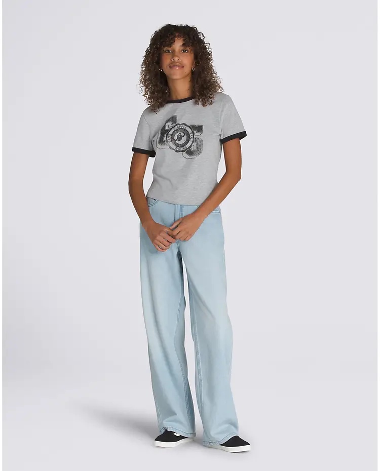 Vans WOMEN'S SIRELLE 5 POCKET PUDDLE PANTS LIGHT STONEWASH BLUE