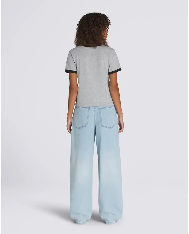 Vans FEMMES SIRELLE 5 POCKET PUDDLE PANTS LIGHT STONEWASH BLUE