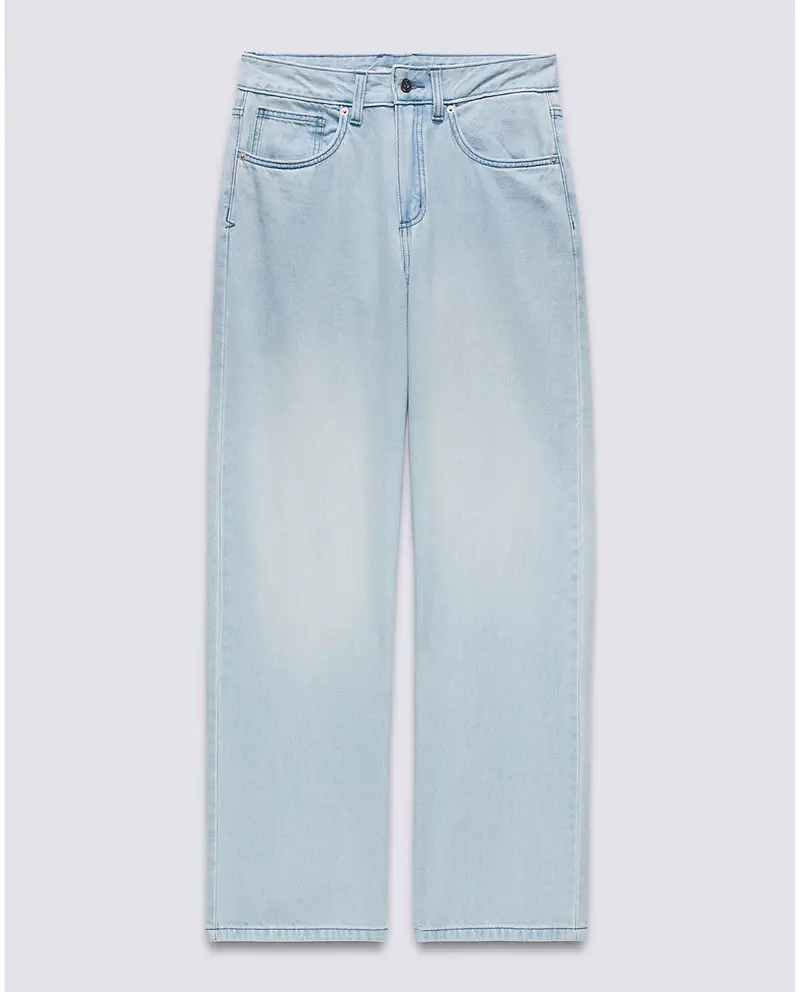 Vans FEMMES SIRELLE 5 POCKET PUDDLE PANTS LIGHT STONEWASH BLUE