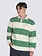 Vans MEN'S WARD STRIPE RUGBY KNIT SHIRT FAIRWAY/LEMON ICING