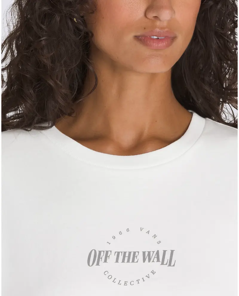 Vans FEMMES RYLEN RELAXED CROP T-SHIRT MARSHMALLOW
