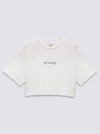 Vans WOMEN'S RYLEN RELAXED CROP T-SHIRT MARSHMALLOW