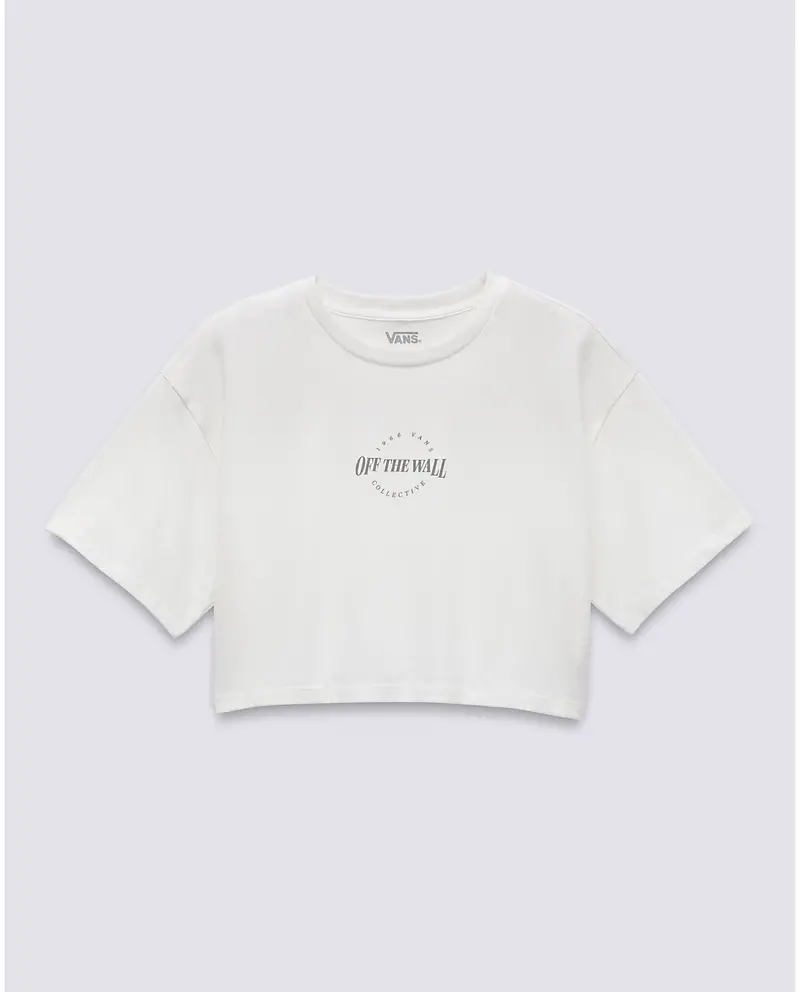 Vans FEMMES RYLEN RELAXED CROP T-SHIRT MARSHMALLOW