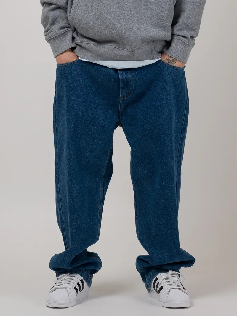 LOVIAH HOMMES OG BAGGY 5 POCKETS INDIGO MEDIUM WASH