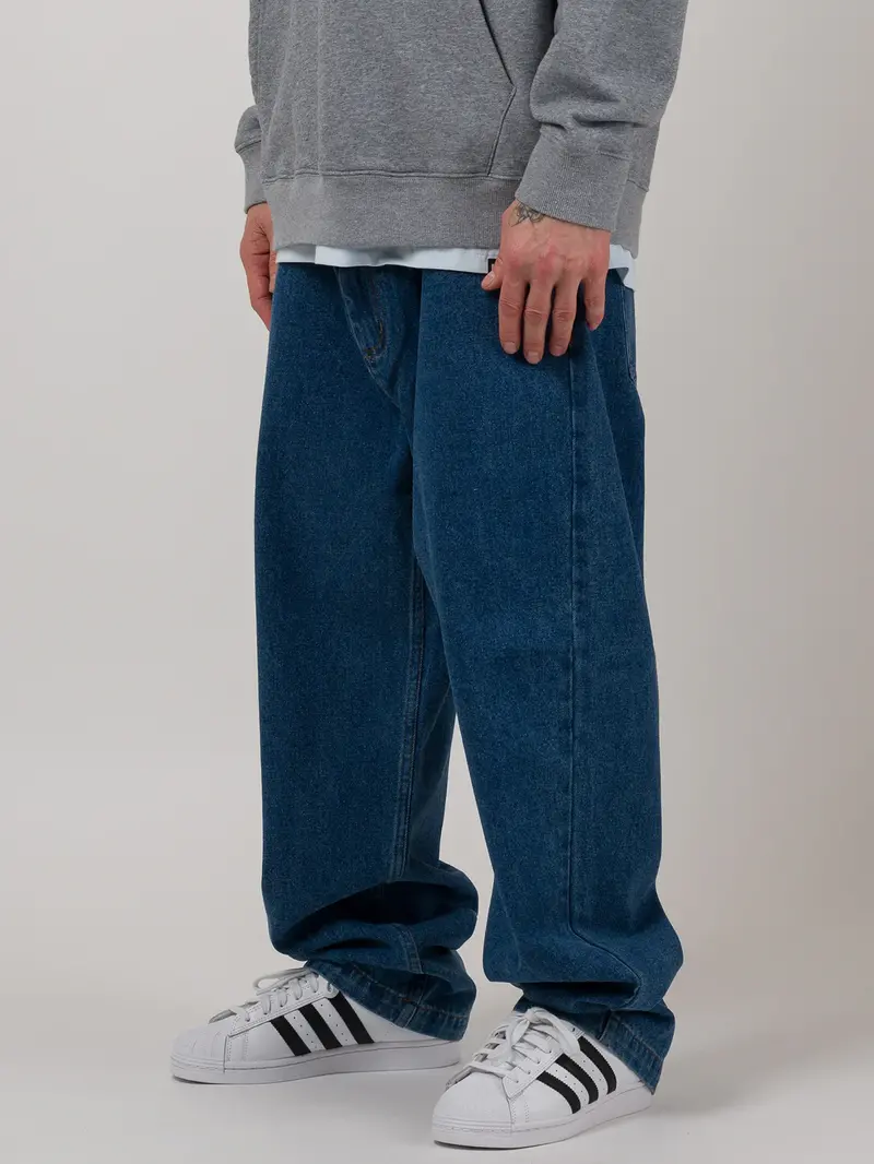 LOVIAH HOMMES OG BAGGY 5 POCKETS INDIGO MEDIUM WASH