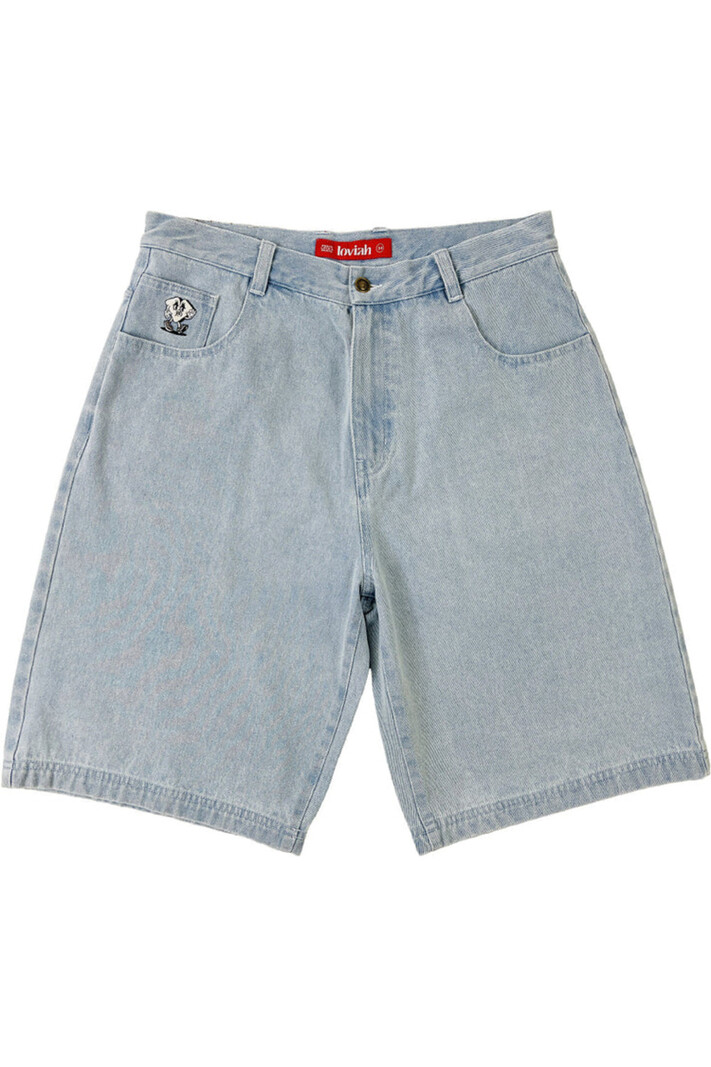 LOVIAH HOMMES JHORTS DENIM WHITE BLUE WASH
