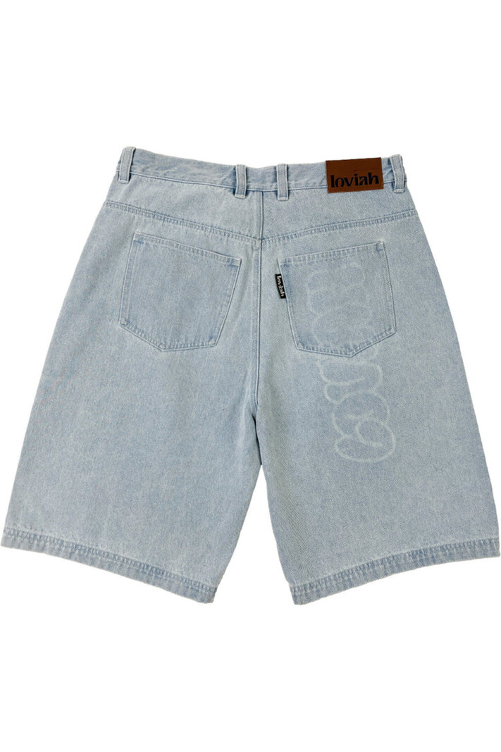 LOVIAH HOMMES JHORTS DENIM WHITE BLUE WASH