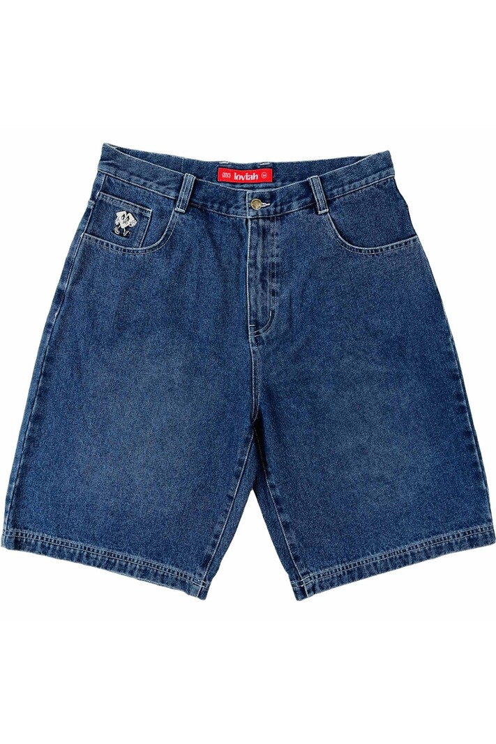 LOVIAH MEN'S JHORTS DENIM INDIGO MEDIUM WASH