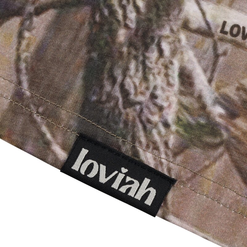 LOVIAH MEN'S SPIKY T-SHIRT CAMO TREE LEAF