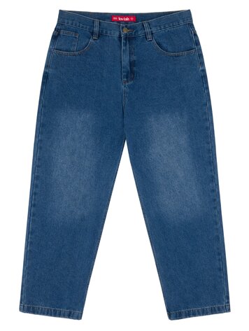 LOVIAH HOMMES OG BAGGY 5 POCKETS PANTS VINTAGE SAND BLAST INDIGO MEDIUM WASH
