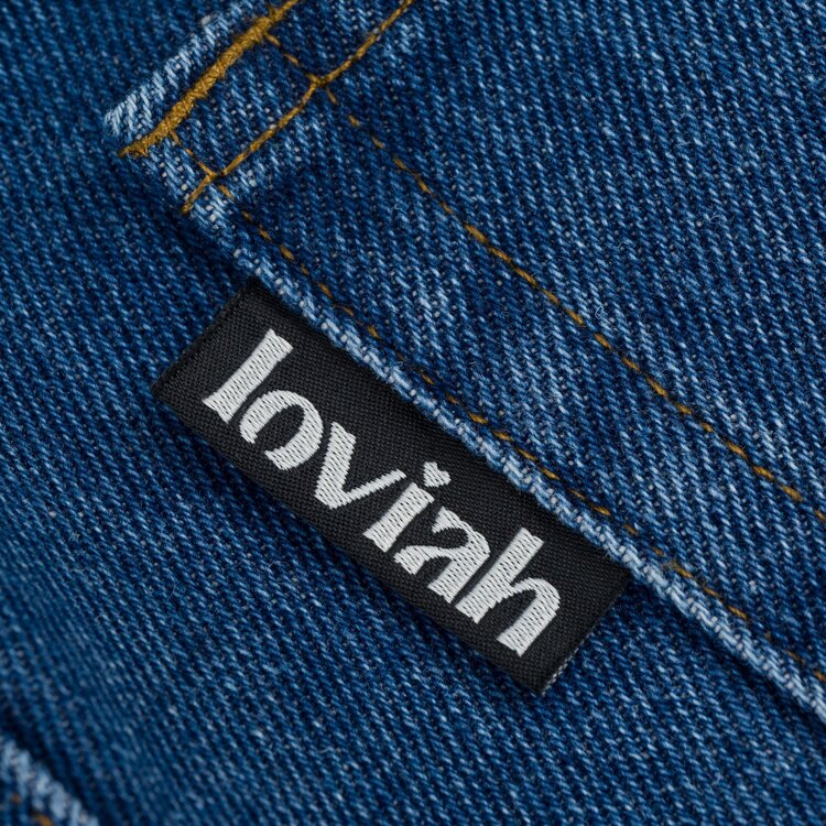 LOVIAH HOMMES OG BAGGY 5 POCKETS PANTS VINTAGE SAND BLAST INDIGO MEDIUM WASH