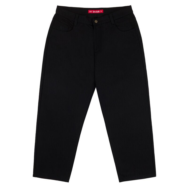 LOVIAH MEN'S 1990 BAGGY PANTS BLACK DENIM