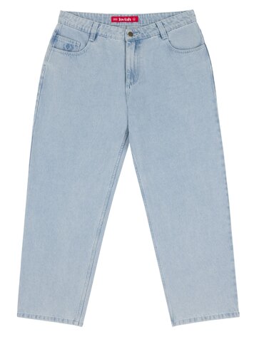 LOVIAH MEN'S 1990 BAGGY DENIM PANTS WHITE BLUE WASH