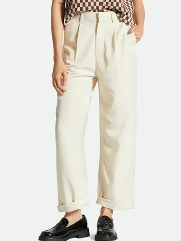 Brixton WOMEN'S VICTORY TROUSER WHITE SMOKE