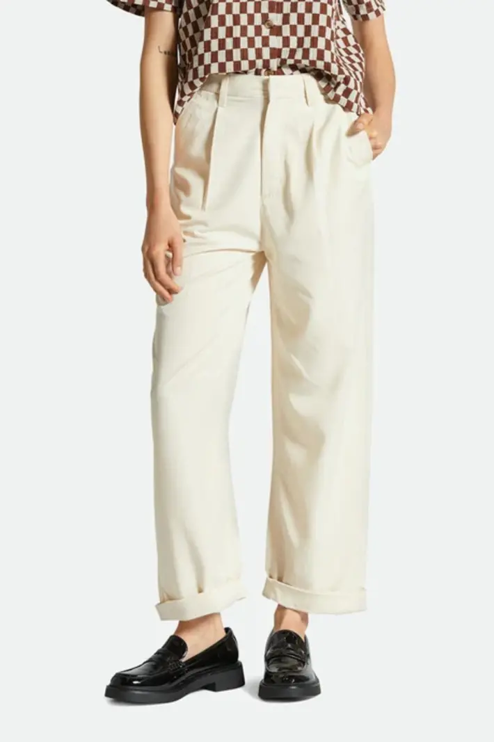 Brixton FEMMES VICTORY TROUSER WHITE SMOKE