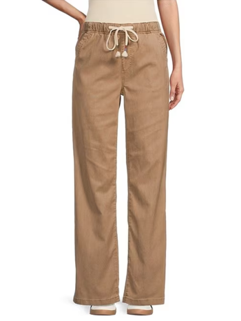 Roxy SUNSET DREAM LINEN-BLEND PANTS AMPHORA