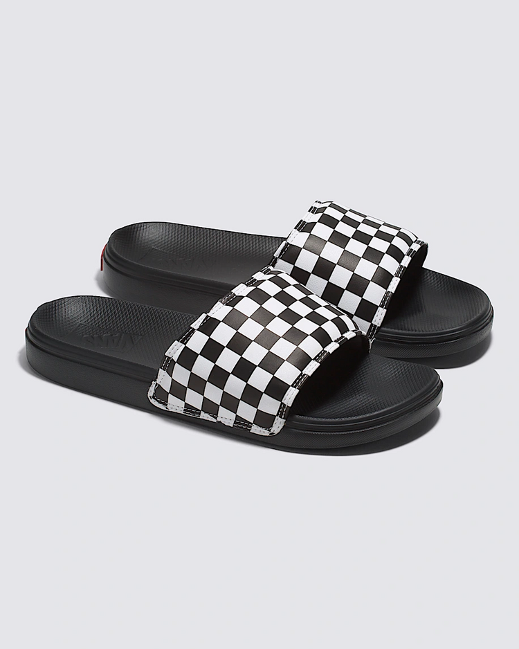 Vans MEN'S LA COSTA SLIDE-ON CHECK TRUE WHITE/BLACK