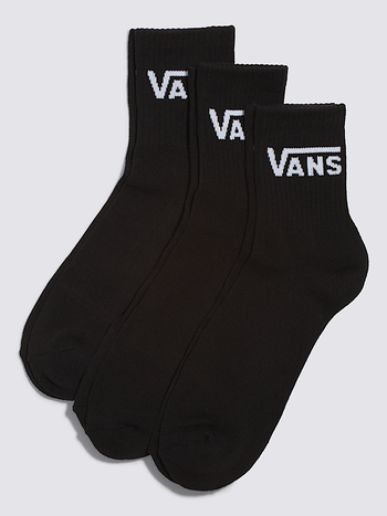 Vans KIDS CLASSIC HALF CREW SOCK 3-PACK BLACK