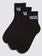 Vans KIDS CLASSIC HALF CREW SOCK 3-PACK BLACK