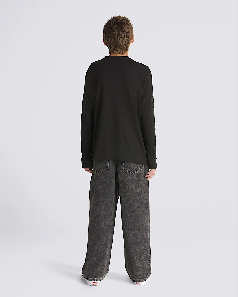 Vans KIDS CHECK-5 BAGGY DENIM PANTS STONEWASH BLACK