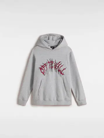 Vans KIDS METAL ARCH LOOSE PULLOVER HOODIE CEMENT GREY