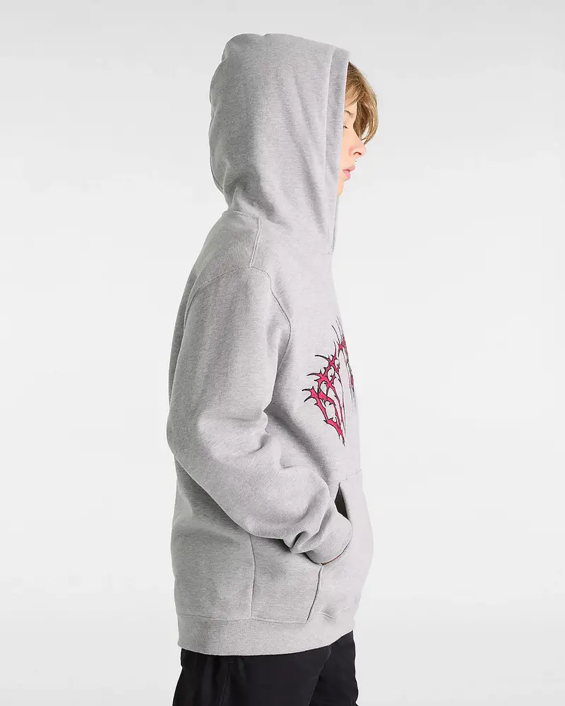 Vans KIDS METAL ARCH LOOSE PULLOVER HOODIE CEMENT GREY