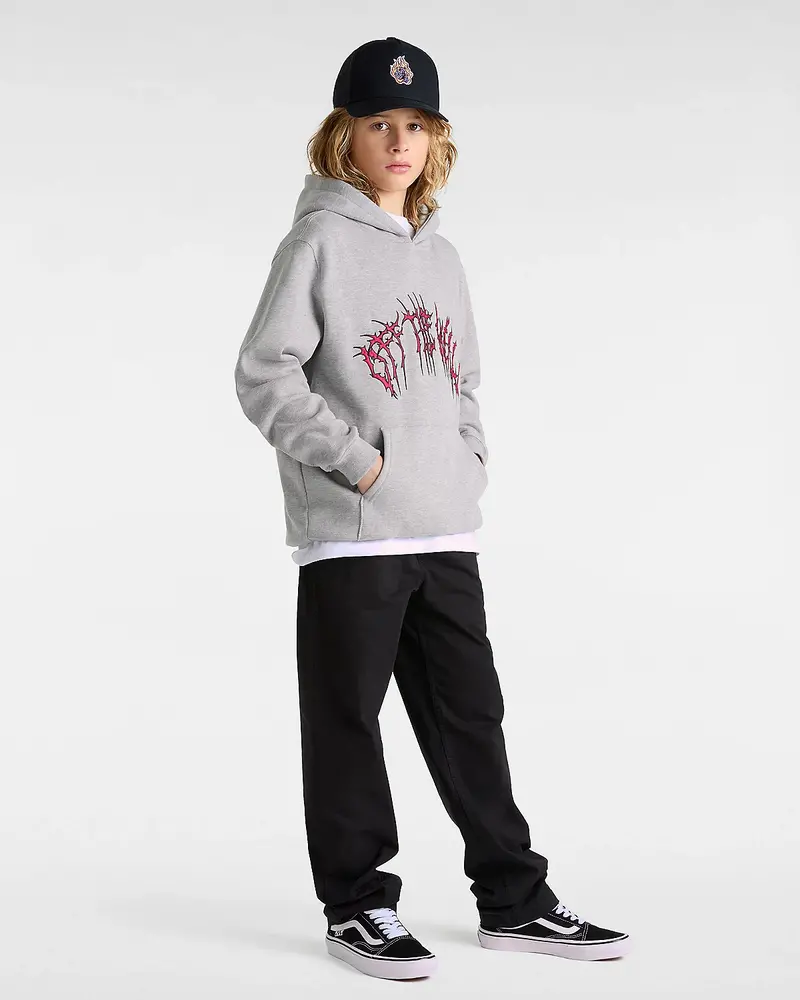Vans ENFANTS METAL ARCH LOOSE PULLOVER HOODIE CEMENT GREY