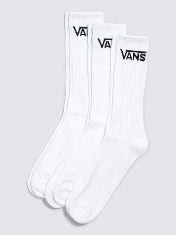 Vans HOMMES CLASSIC CREW SOCKS 3-PACK WHITE