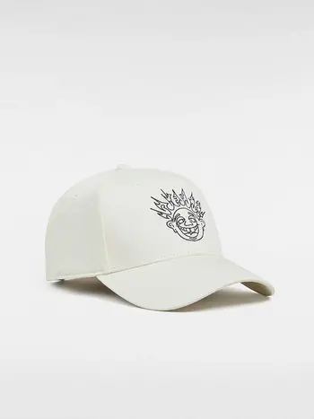 Vans MEN'S SKATE SMILE SPIKE CURVE BILL HAT MARSHMALLOW